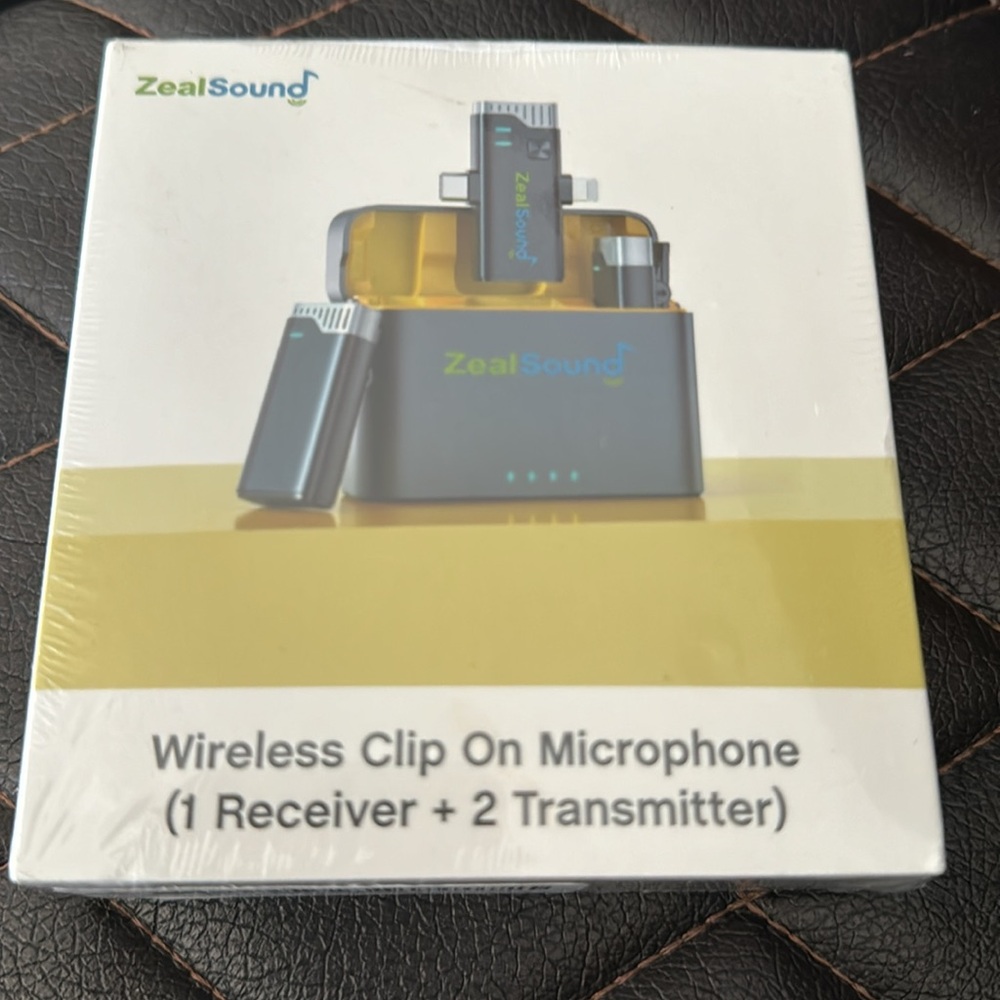 ZealSound V7 Pro Wireless Lavalier Microphone for iPhone, iPad & Android, 2 Pack